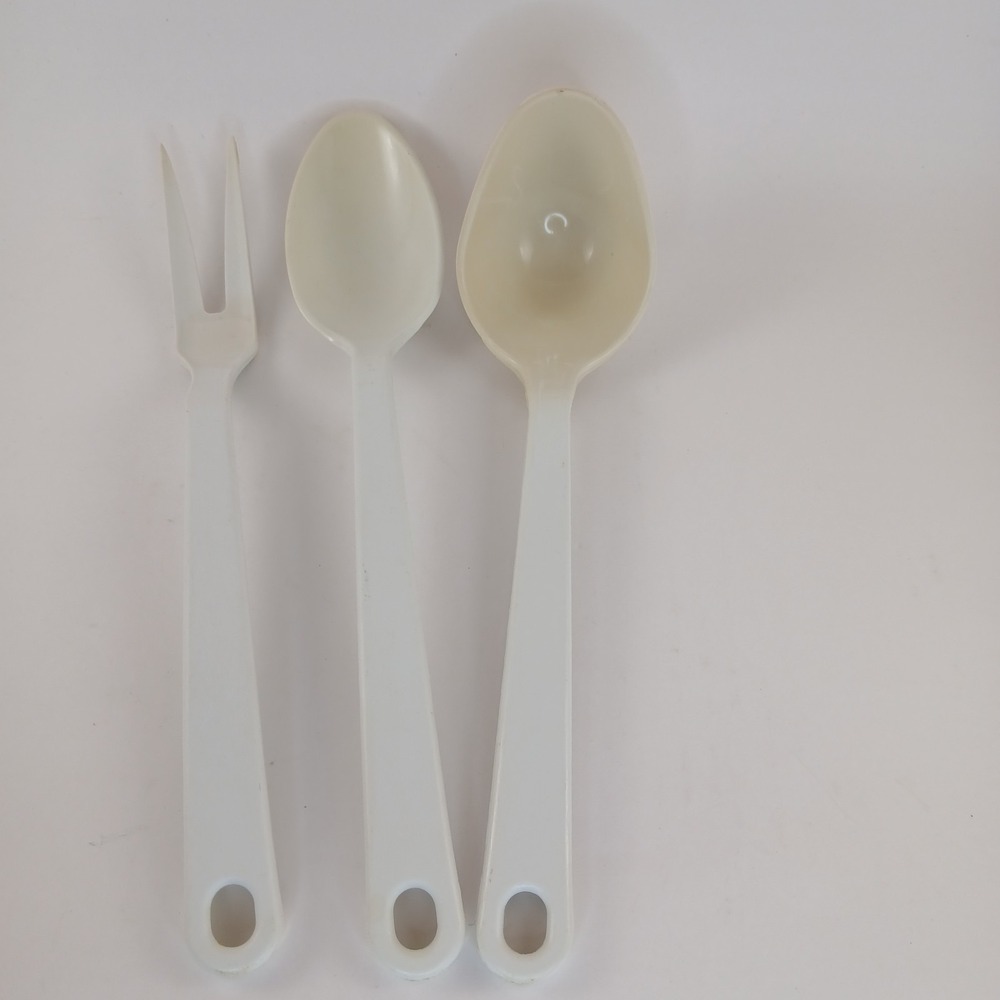 Vintage Utensils Taylor Made Lot Of 3 Serving Spoons Fork